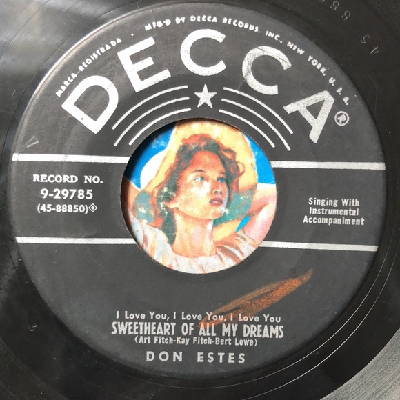 Don Estes Pickin' Up The Pieces Vinyl 45 Record '56 - Picture 4 of 4